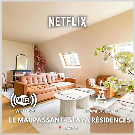 شقة Le Maupassant Triangle D'or Champs Elysees باريس
